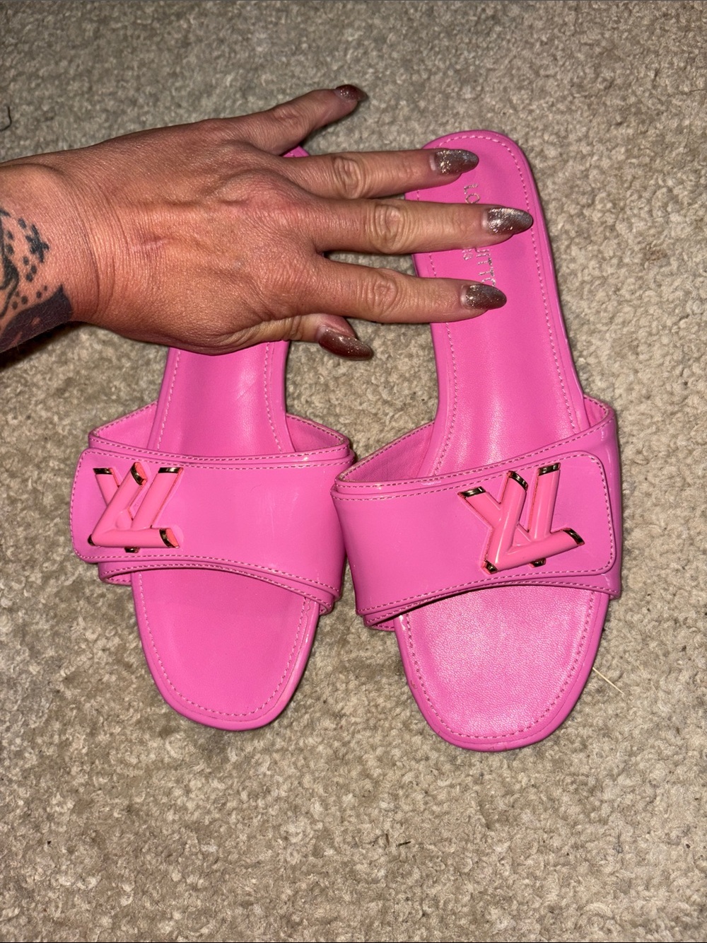 Inspired Pink Slide Sandals